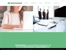 Tablet Screenshot of binternational.net